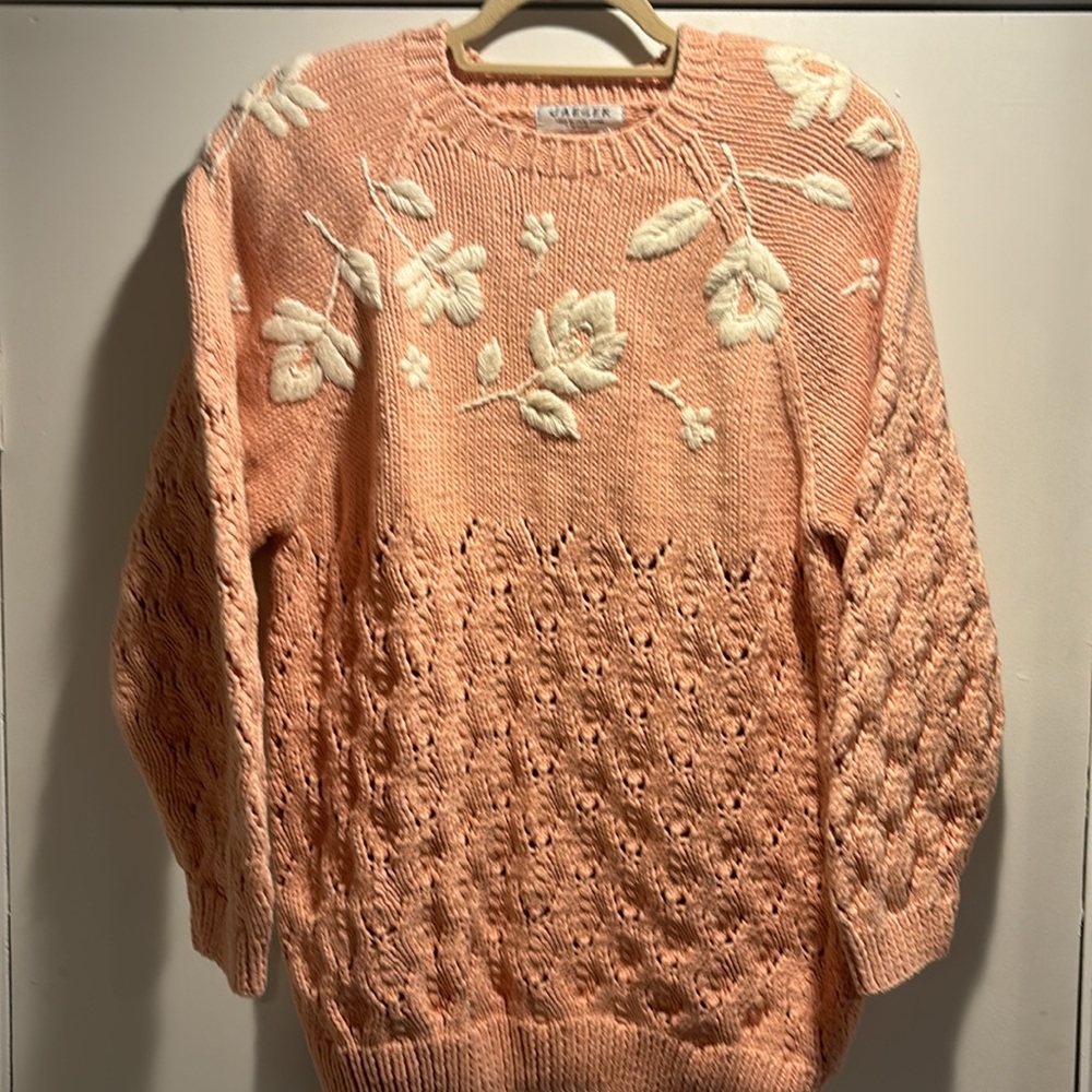JAEGER Hand knit sweater Vintage Medium